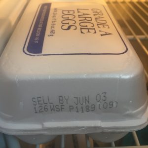 Egg carton sell by date