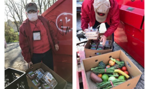 Kenn Bowen loads veggies