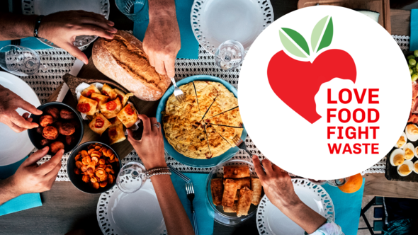 Love Food, Fight Waste logo header