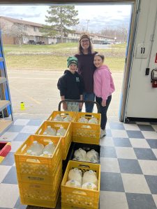 T2T Dispatcher Ryan Mohwinkle and siblings with donated milk.
